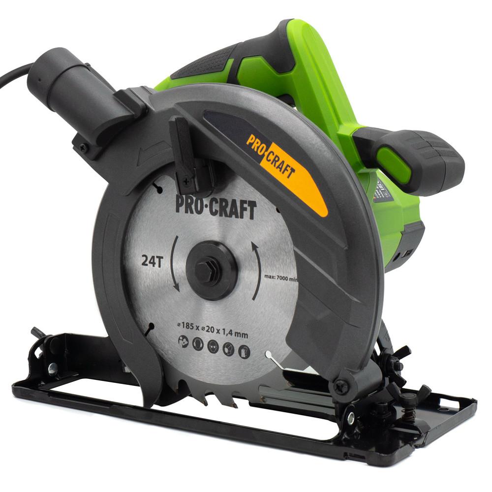 Пилки дискові (електричні) PROCRAFT Пила дискова Ø185мм. 1400Вт. KR1400