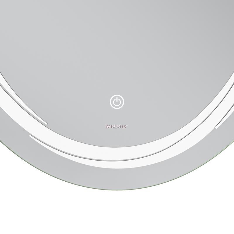 Зеркала с подсветкой MIXXUS Premium WAVE MV04-60x80 Дзеркало (LED Touch, Anti-fog, димер (3-6,5kK)) (MP6636)