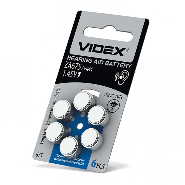 Батарейки VIDEX 1,45V PR44/ZA675