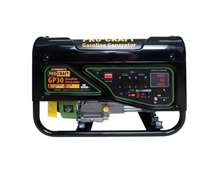 Генераторы бензиновые PROCRAFT Генератор бензиновый GP30 UNIVERSAL