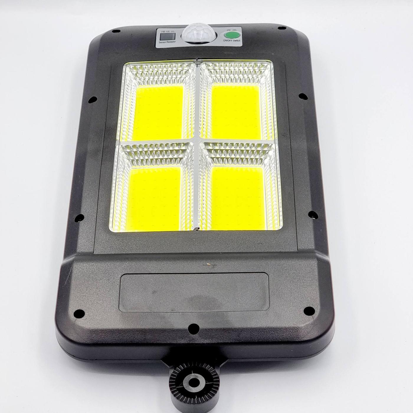 Фонари на солничных батареях LED-Фонарь уличный, солнечная батарея, датчик день/ночь, датчик движения, пульт 451