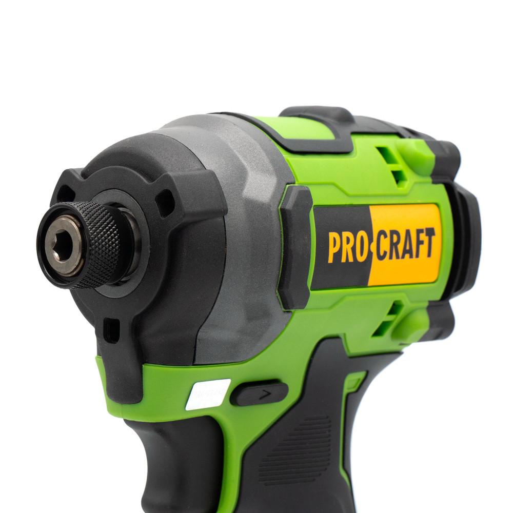 Гвинтоверти (акумуляторні) PROCRAFT Гвинтоверт акумуляторний безщітковий 210Нм (з АКБ 1*4Ah та ЗП) PS20