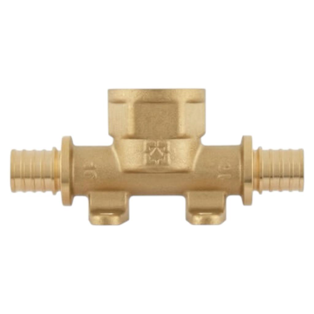 Push-фитинги для Pex труб Raftec Трійник натяжний з РВ Ø16x1/2xØ16 з вушками DWPT160116