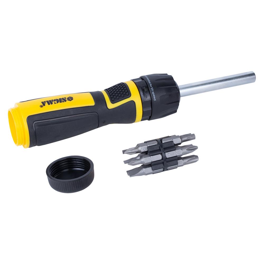 Отвёртки SIGMA Викрутка з реверсом високошвидкісна + біти 12шт CrV Mega 4009821