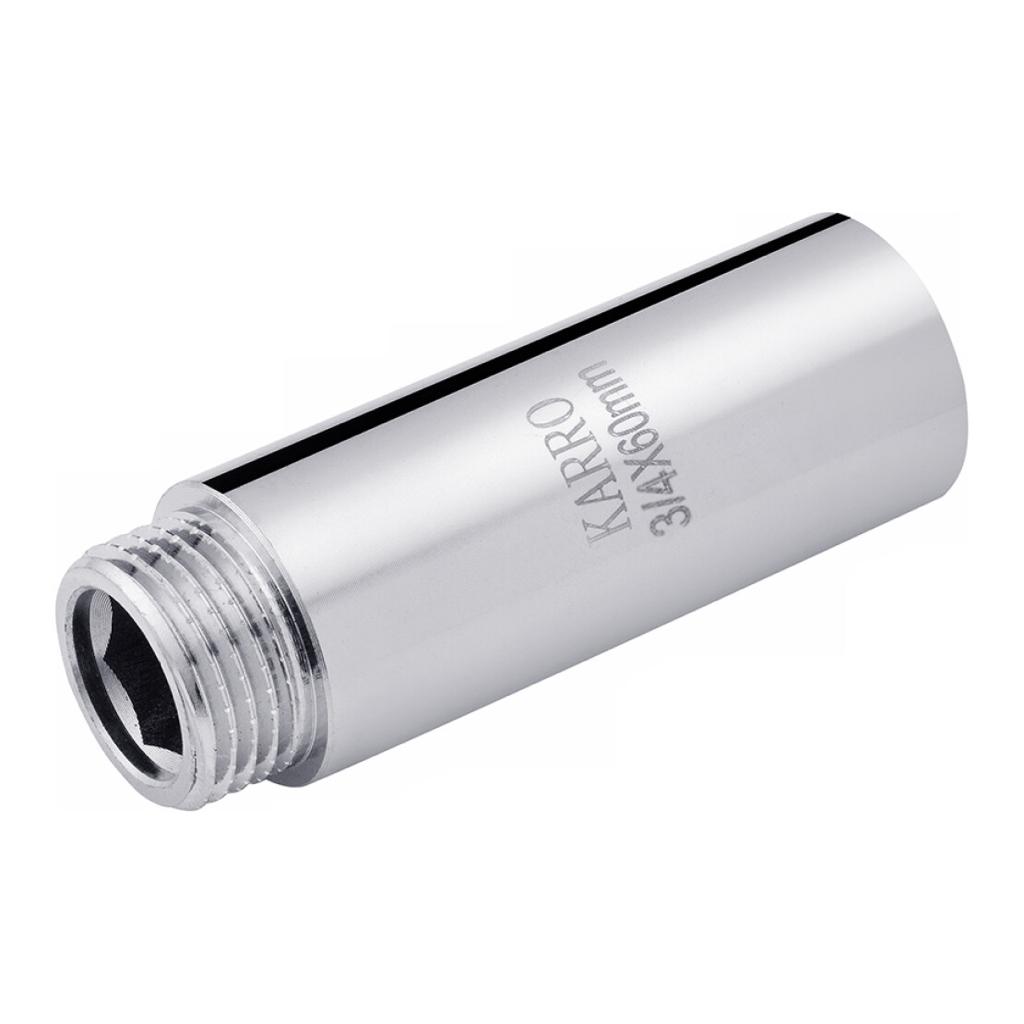 Фитинги резьбовые хромированные Chrome KARRO Удлинитель хром. 3/4 60 мм. KR3209