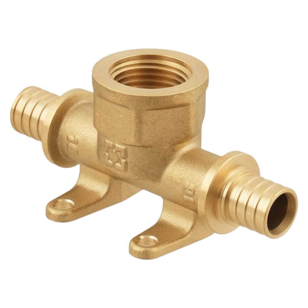 Push-фитинги для Pex труб Raftec Трійник натяжний з РВ Ø16x1/2xØ16 з вушками DWPT160116