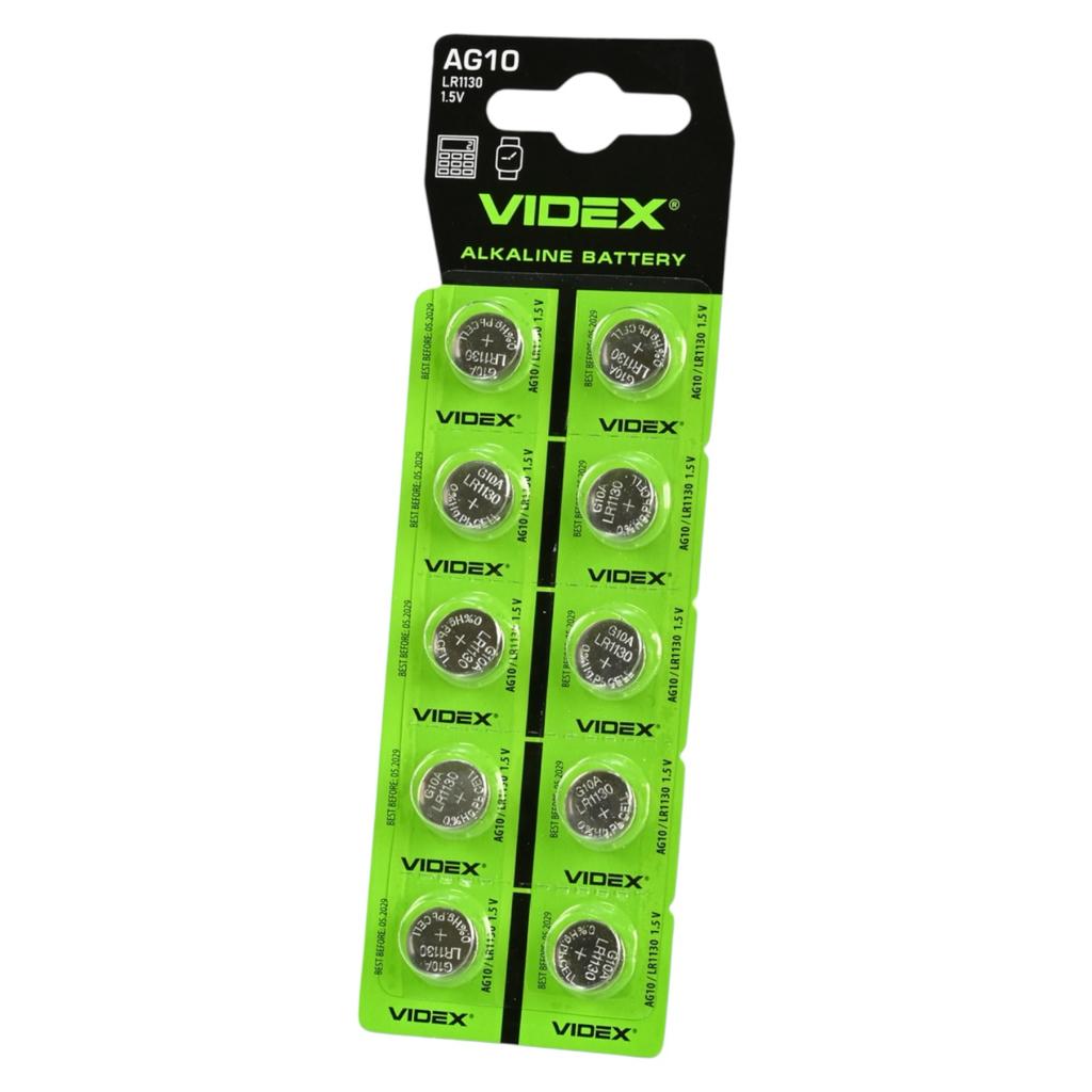 Батарейки VIDEX 1,5V AG10/LR1130