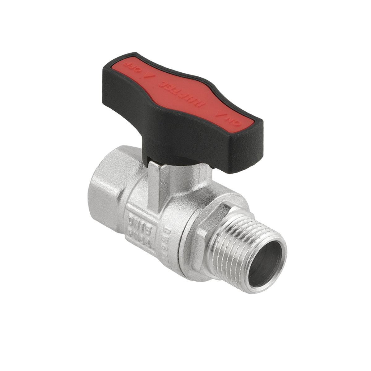 Крани серії Gold Raftec GOLD Кран кульовий DN15 PN64 (1/2) В/З чорний метелик GRDV01