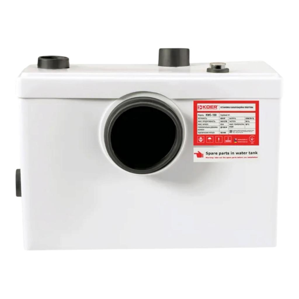 Каналізаційні станції KOER KWC-100 Станція каналізаційна 0.6кВт Hmax 10м Qmax 240л/хв (KP2927)