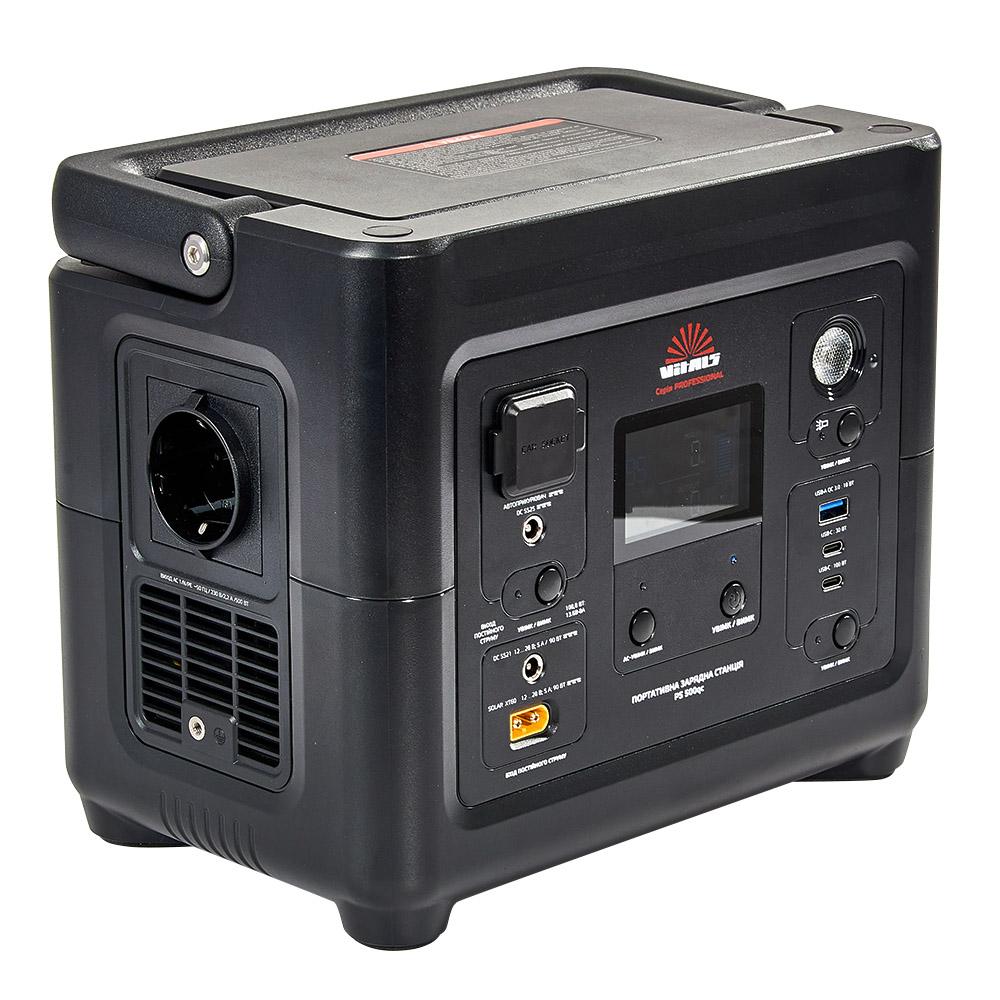 Портативні зарядні станції VITALS Professional PS 500qc Портативна зарядна станція 220В 500Вт. (288Вт-год) LiFePO4