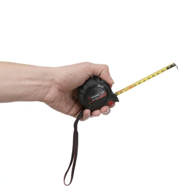Рулетки INTERTOOL STORM Рулетка з металевим полотном покритим нейлоном та магнітами на зачепі 3м*16мм MT-0823