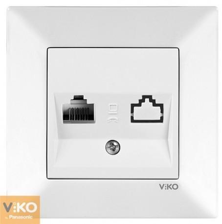 MERIDIAN (біла) VIKO MERIDIAN Розетка внутрішня комп'ютерна (біла) 90970032-WH