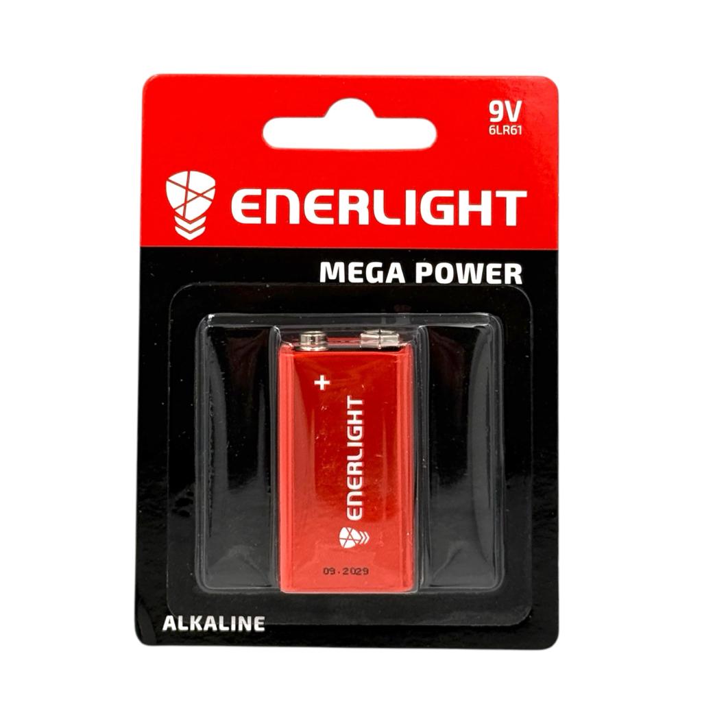 Батарейки ENERLIGHT MEGA POWER Крона 6LR61/9V ALKALINE