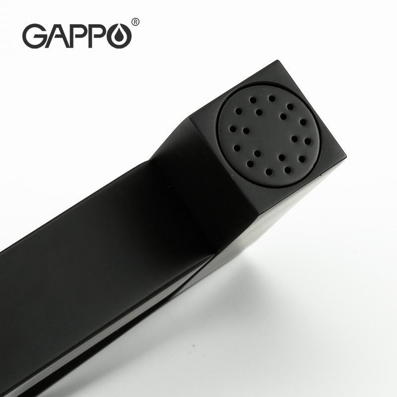 Смесители для душа (гигиенические) GAPPO G7207-6 (NOAR) Душ гігієнічний вбудований (чорний)