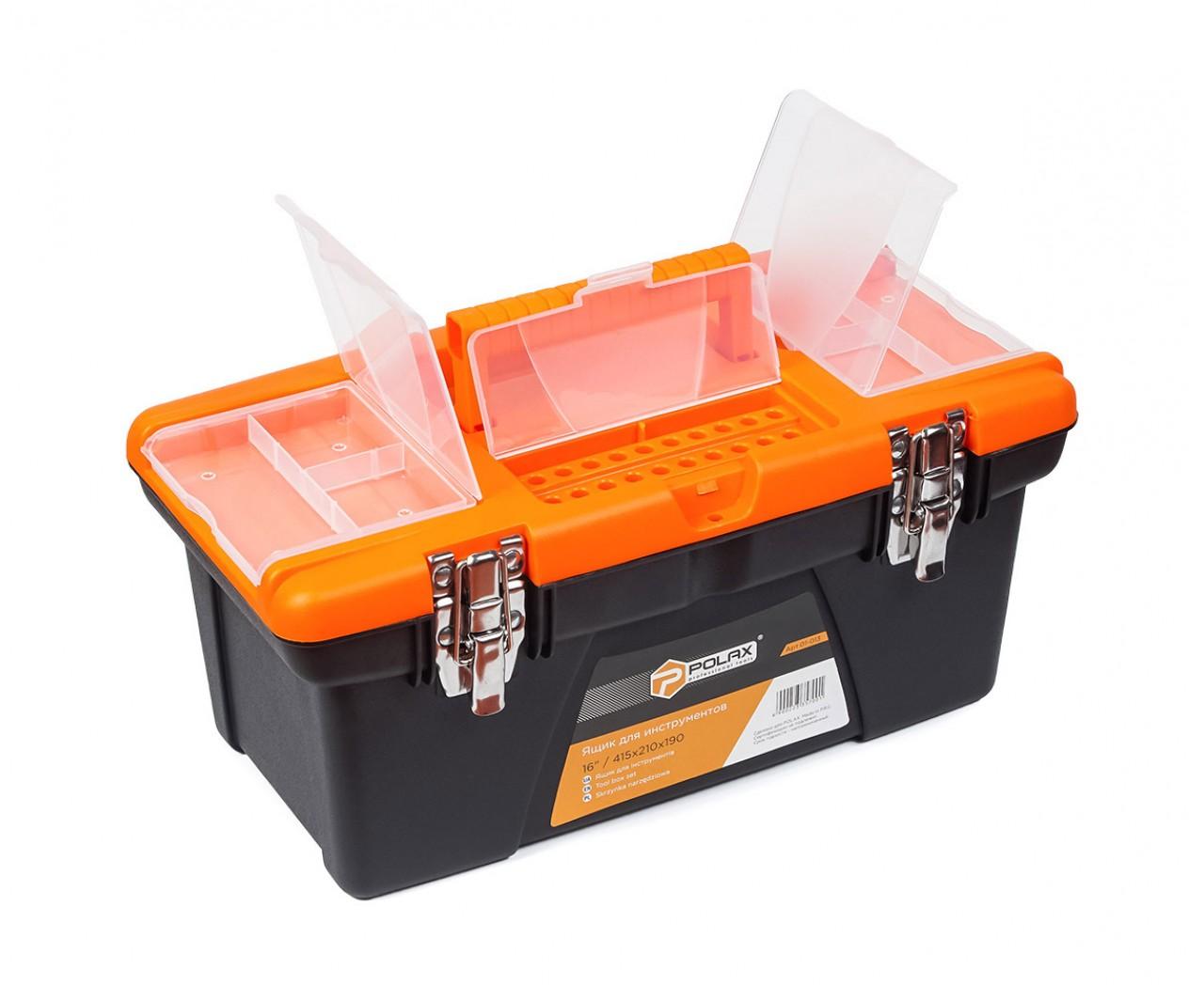 Ящики под инструмент POLAX Ящик для инструмента 16 с метал. замком 01-013