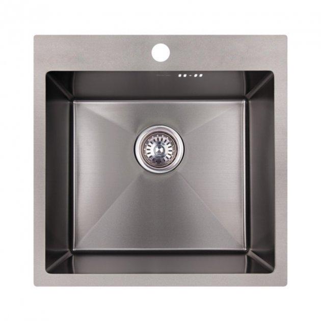 Мийки з нержавійки KRAFT Handmade Мийка HS5050 SATIN 500*500*230мм. + кошик