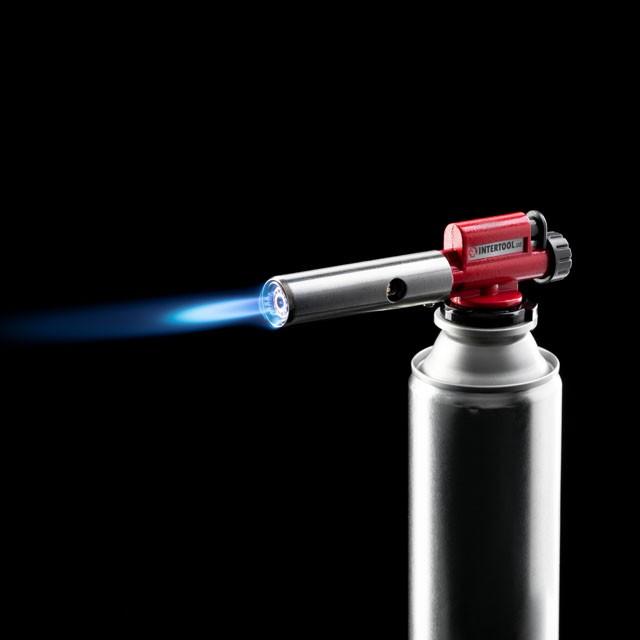 Газовые горелки и примусы туристические INTERTOOL Горелка газовая (металл. корпус) GB-0027