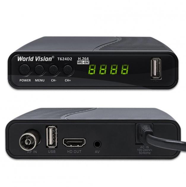 T2 Тюнери WorldVision T2 Цифровой HD тюнер T624D2