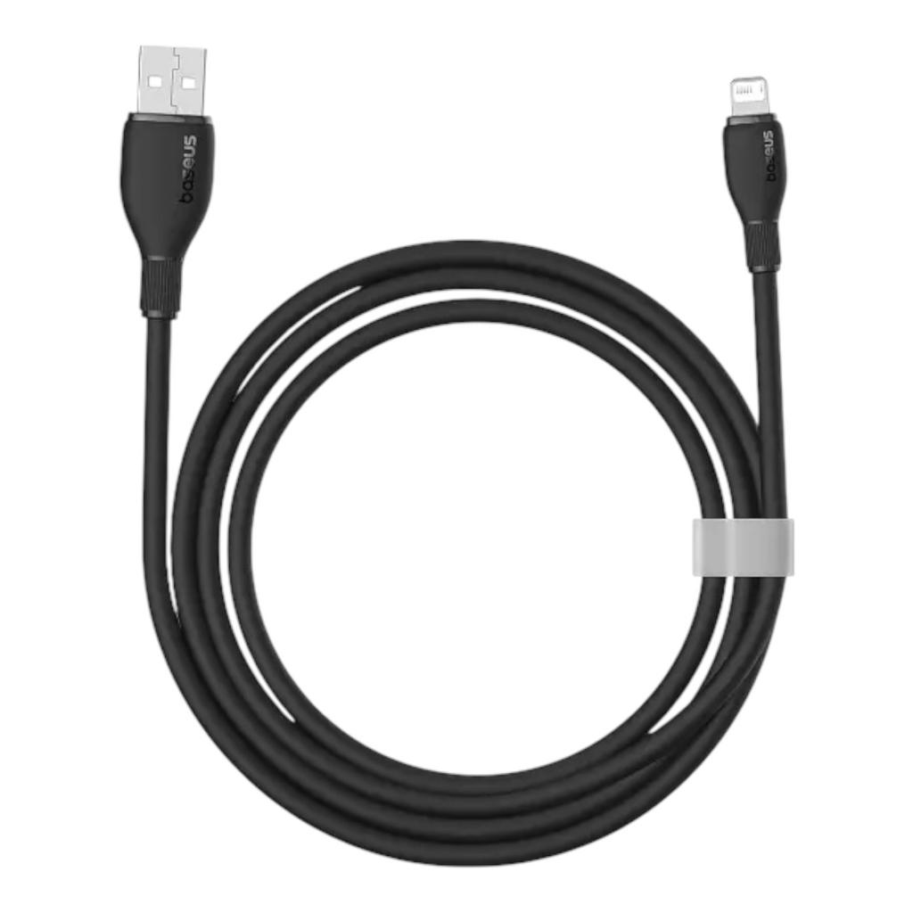 Кабели и адаптеры Baseus Кабель Pudding Series Fast Charging Data Cable USB to iP 2.4A 2.0m. Black P10355700111-01
