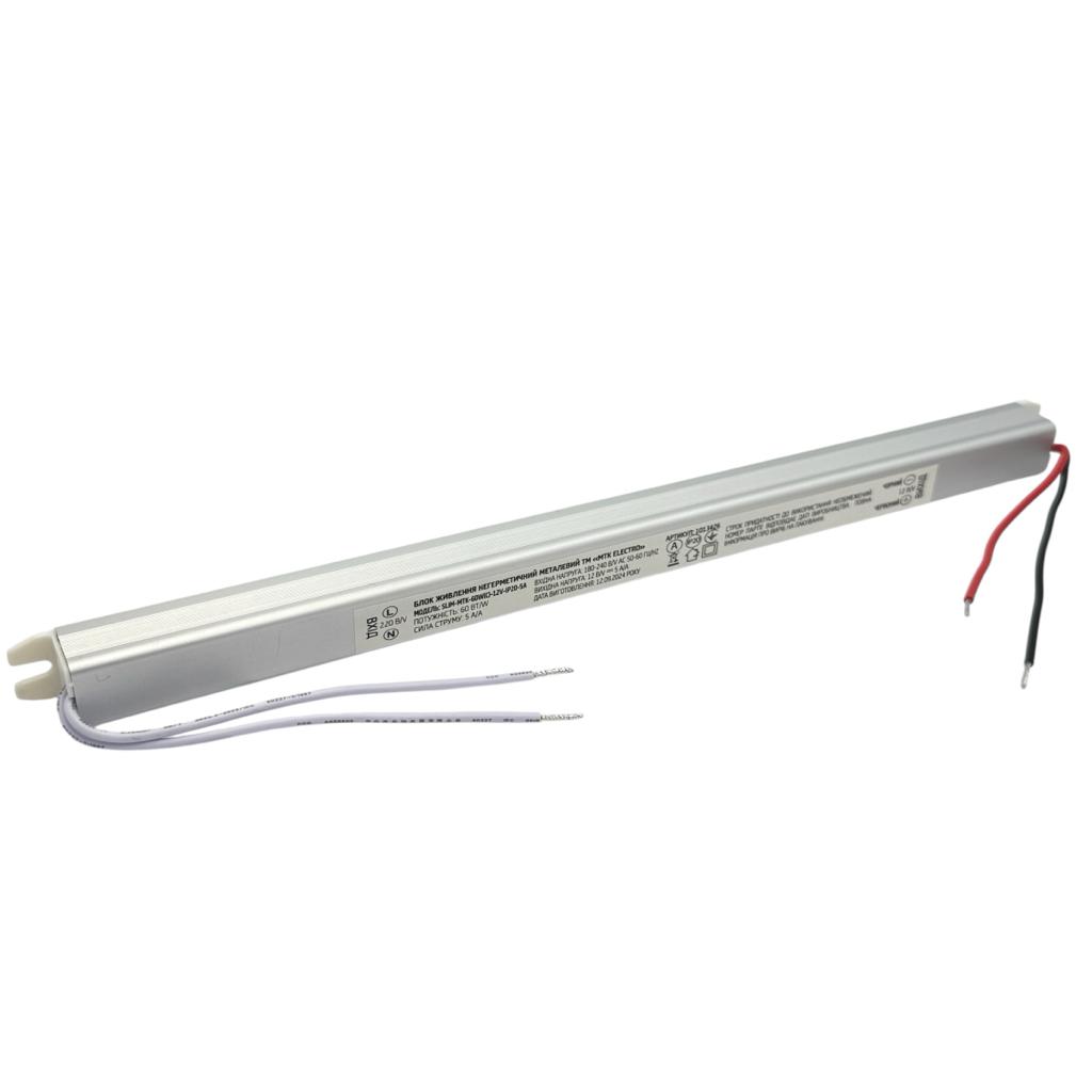 Блоки живлення 12V MTK ELECTRO Блок живлення SLIM 72W 12V IP20 (меблевий) SLIM-MTK-72C-12V-IP20-6A 1020718