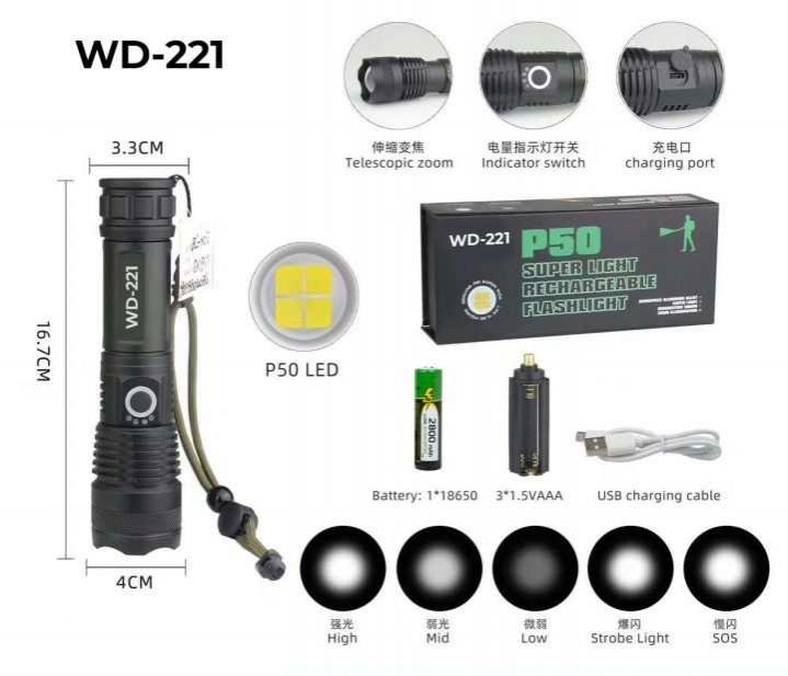 Фонари ручные POLICE Фонарь ручной WD-221
