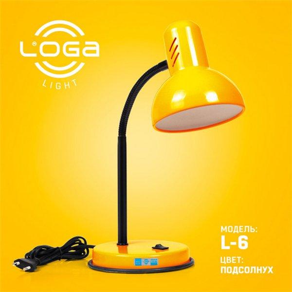 Настільні лампи (звичайні) ТМ LOGA Настільна лампа СОНЯШНИК L-6
