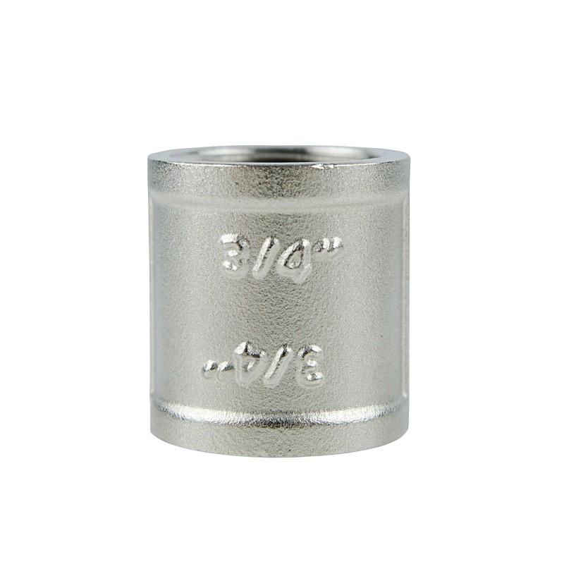 Фитинги резьбовые никелированные Nickel Raftec Муфта  20 (3/4) ВВ никель MR02