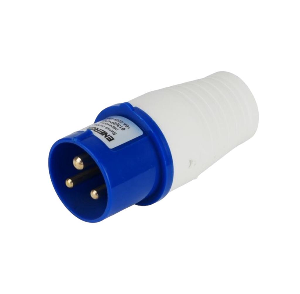Роз'єми силові ENERGIO Вилка силова переносна 220V 16A IP44 013(2P+PE) IC-013