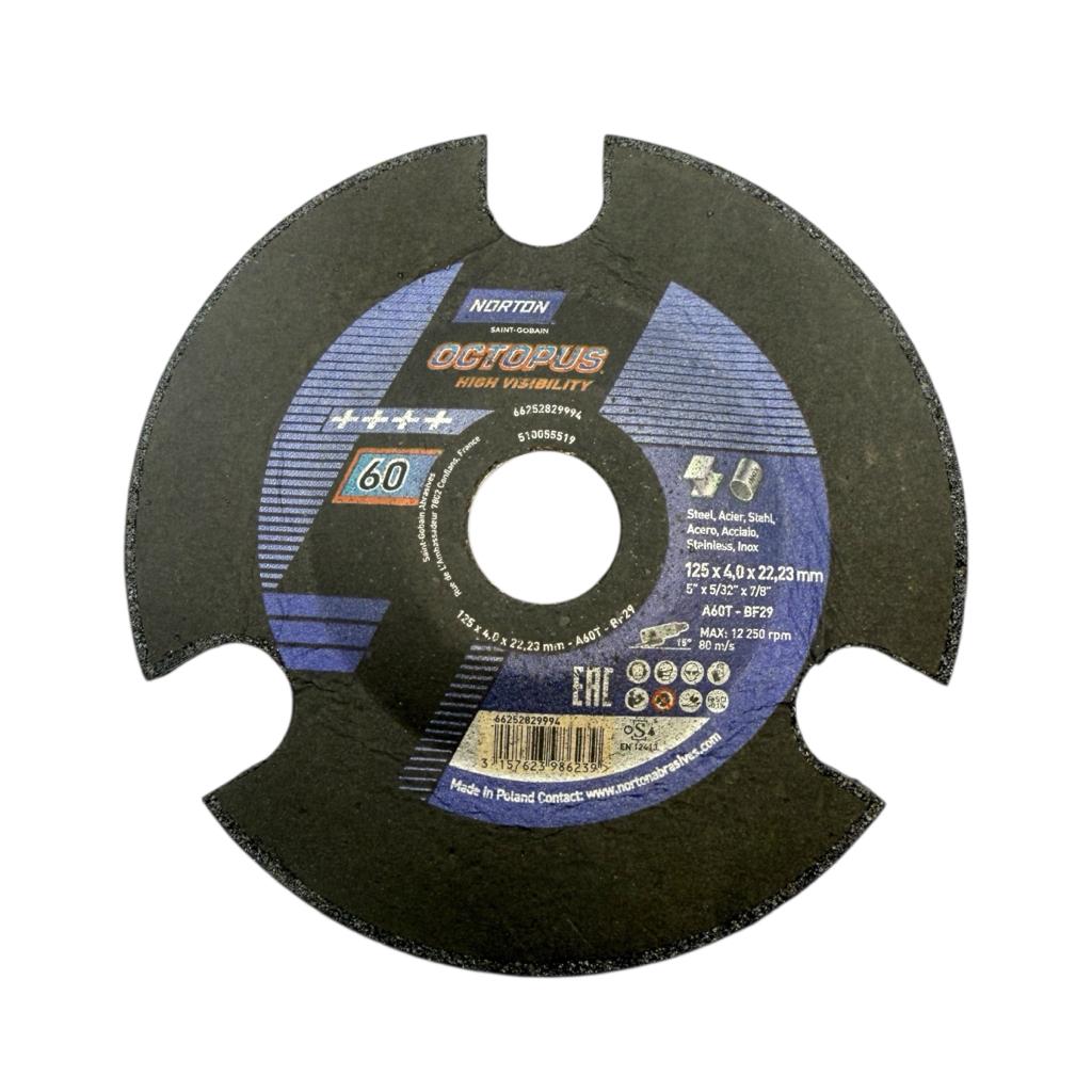 Диски зачістні по металу NORTON OCTOPUS Диск зачистний по металу 125*4*22,2 P60 70V700