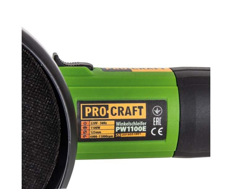 КШМ (електричні) PROCRAFT КШМ мережева Ø125мм 750W (рег. обертів) PW1100E