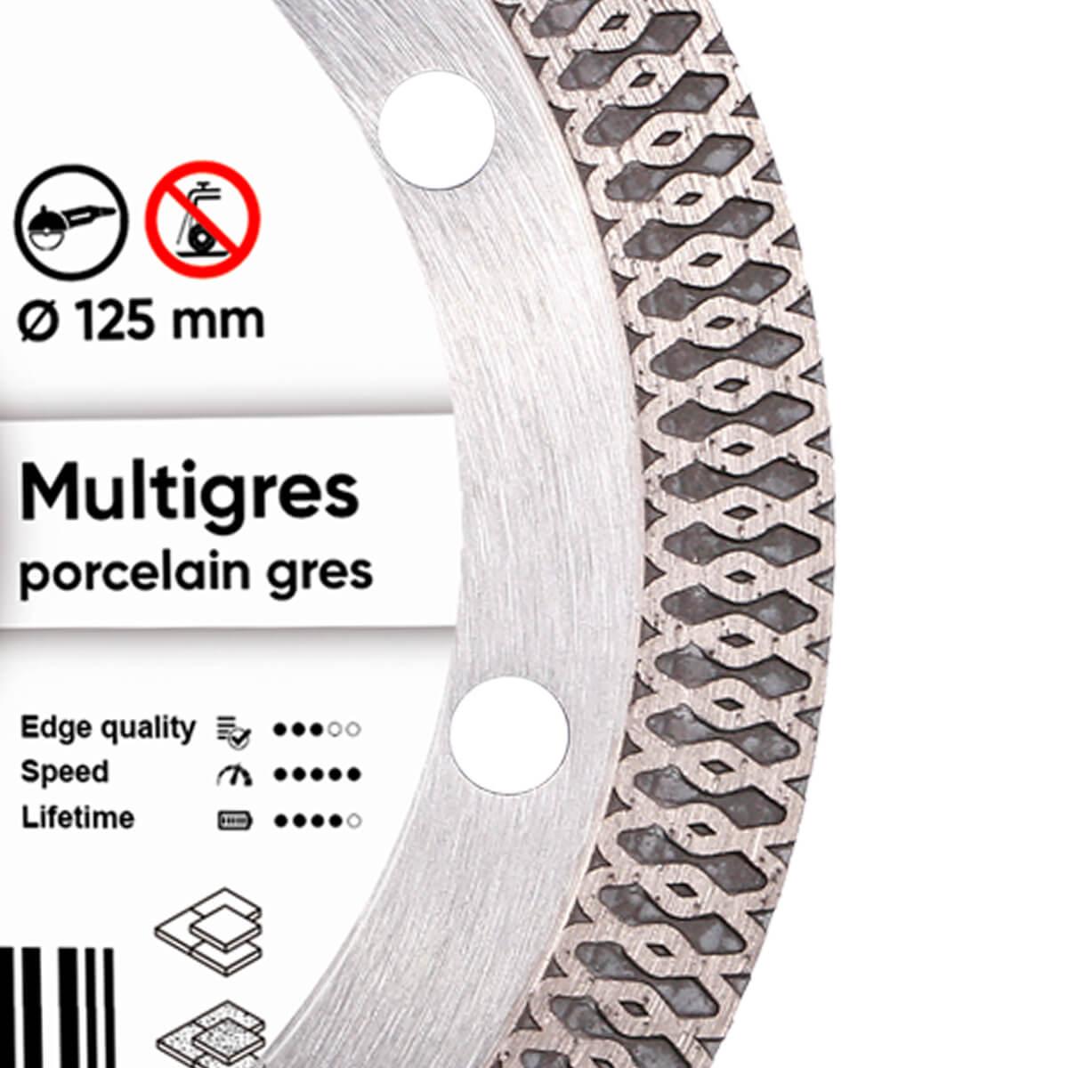 Диски алмазные DISTAR 1A1R MULTIGRES Диск алмазный 125x1,6/1,0x10x22,23мм. 11115494010