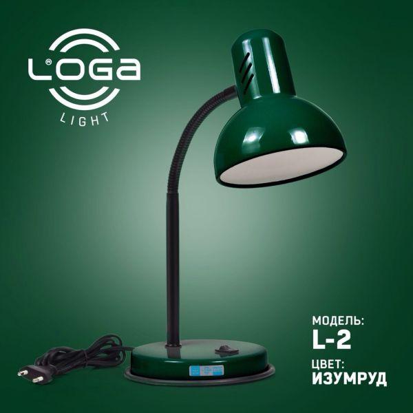 Настільні лампи (звичайні) ТМ LOGA Настільна лампа СМАРАГД DL-2