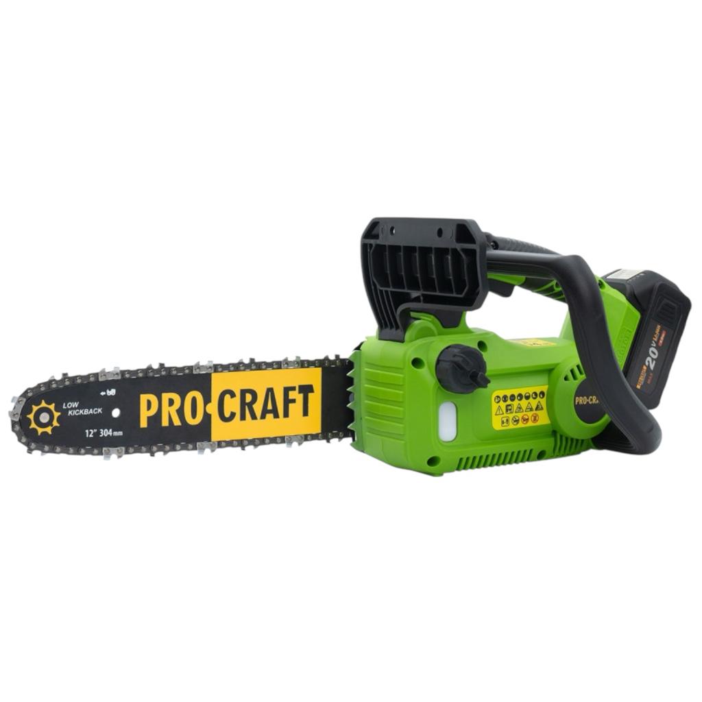Пилки ланцюгові акумуляторні PROCRAFT Пила акумулятор. безщіткова (без АКБ та ЗП) PKA42Li