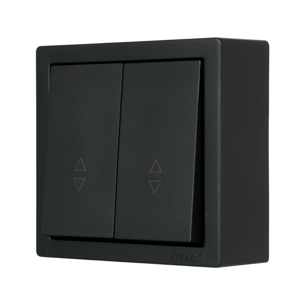LETO (антрацит) Lezard LETO Выключатель наружный 2-й проходной (антрацит) 752-4200-106