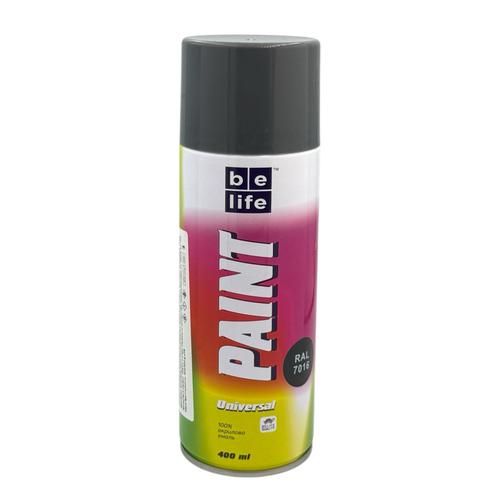 BeLife Paint Universal Краска аэрозольная универсальная №7016 (темно-серая матовая) 400 мл.