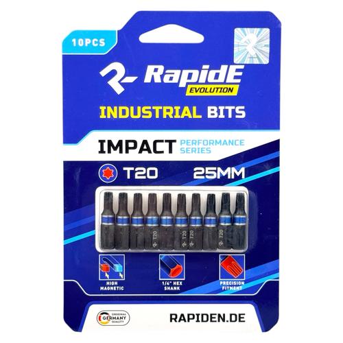 RAPIDE IMPACT Біта T20 25мм. (уп./10шт.) RAHФ-00002337