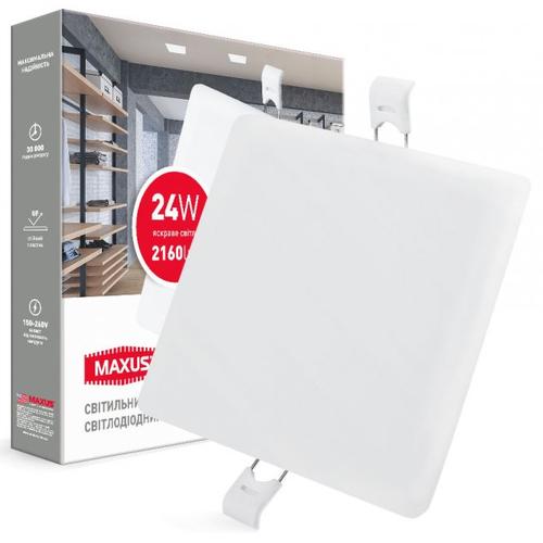 MAXUS LED-Світильник вбудований 24W 4100K 2160Lm 1-MSP-2441-S