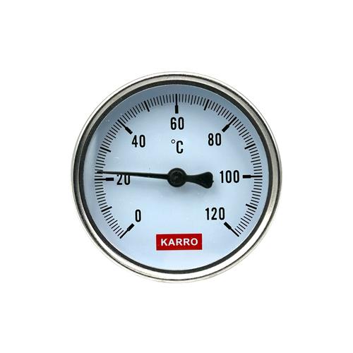 KARRO Термометр фронтальний 1/2 Ø63 0-120С (KR 1039)