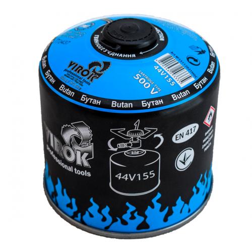 VIROK Газовий балон з різьбою 500гр./870ml. 44V155
