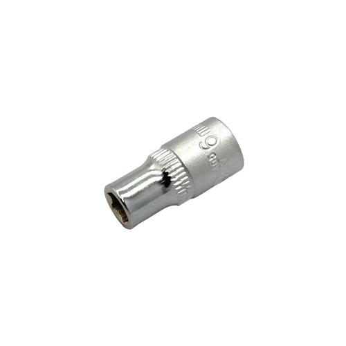 YATO Головка шестигранна  Cr-V 1/4 M=6мм., L=25мм. YT-1405