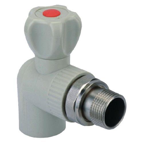 KOER K0158.PRO PPR Кран радіаторний кутовий Ø25x3/4