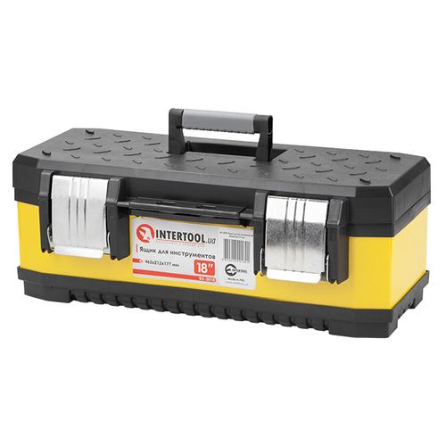 INTERTOOL Ящик для инструментов с металлическими замками, 18 462x212x177 мм BX-2018
