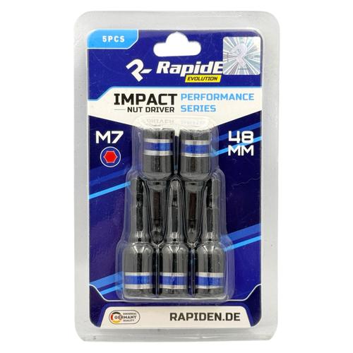 RAPIDE IMPACT Насадка торцева М7*48мм. 1/4 (уп./5шт.) RAHФ-00003796