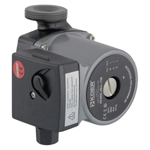 KOER KP.GRS-25/4-130 Насос циркуляційний 88Вт Hmax 4м Qmax 50л/хв Ø1 1/2 130мм (KP0250)