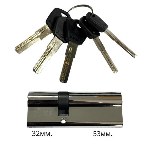 AVERS Циліндр ключ-ключ 32*53 (хром) DM-85-CR