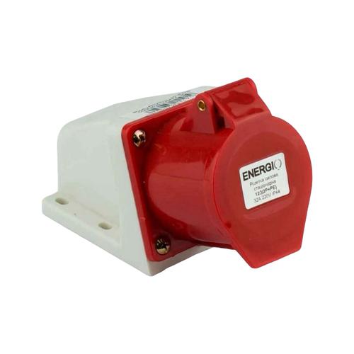 ENERGIO Розетка силова стаціонарна 220V 32A IP44 123(2P+PE) IC-123