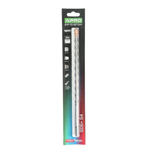 APRO PRO SERIES Бур по бетону SDS PLUS HQ S4 Ø10x210мм 815165