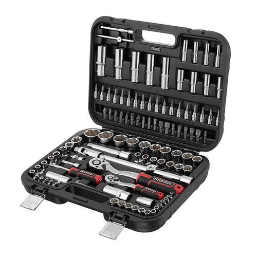 INTERTOOL STORM Набір інструментів 1/2 & 1/4, 110 од. ET-8110