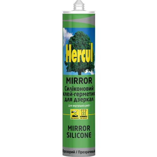 HERCUL MIRROR Нейтральний силіконовий клей-герметик для дзеркал 280мл./340г.