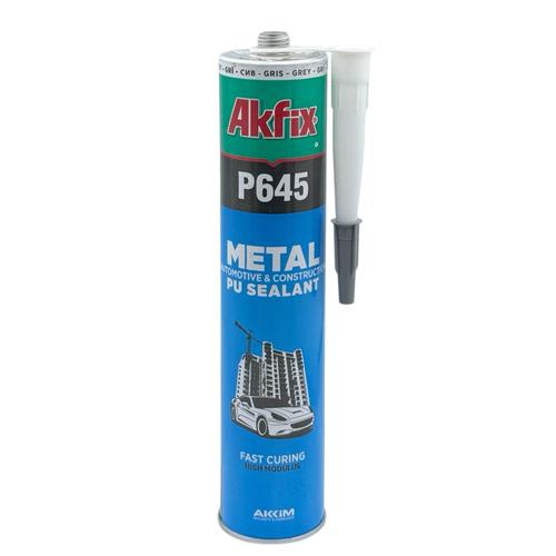 AKFIX P645 Герметик поліурітановий автомобільний (сірий) 310мл.